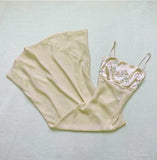 Niulatu Pink Spaghetti Strap Chiffon Long Prom Dress for Party Embroidered AppliqueEvening Dress HZ1103