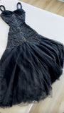 Niulatu Yellow Mermaid Tulle Chiffon Long Prom Dress Pretty Birthday Dress HZ1103