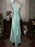 Niulatu Vintage Spaghetti Strap Chiffon Long Prom Dress HZ1103