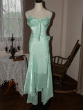 Niulatu Vintage Spaghetti Strap Chiffon Long Prom Dress HZ1103
