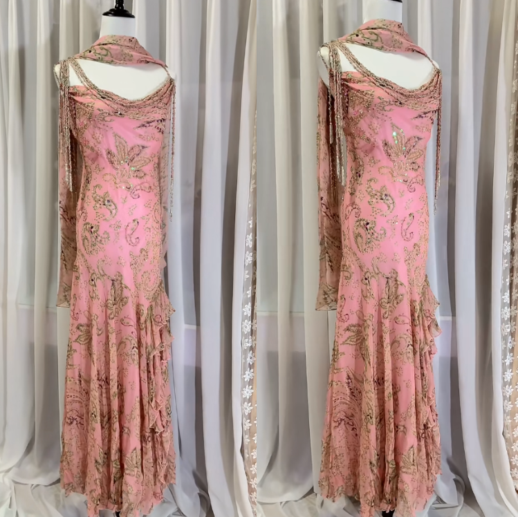 Niulatu Fairytale Pink Spaghetti Straps Mermaid Evening Gowns Vintage Elegant Beaded Silk Long Prom Dress Guest Dresses HZ1026