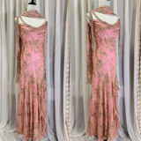 Niulatu Fairytale Pink Spaghetti Straps Mermaid Evening Gowns Vintage Elegant Beaded Silk Long Prom Dress Guest Dresses HZ1026