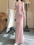 Niulatu Spaghetti Strap Bodycon Dress Sleeveless Prom Dress Quincea?era Prom Dress HZ1103