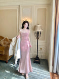 Niulatu Spaghetti Strap Bodycon Dress Sleeveless Prom Dress Quincea?era Prom Dress HZ1103