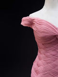 Niulatu Mermaid Off-the-shoulder Tulle Long Prom Dress Adult Ceremony Dress HZ1103