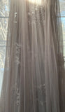 Niulatu Purple A-Line V Neck Tulle Lace Long Prom Dress Gorgeous Evening Dress HZ1103