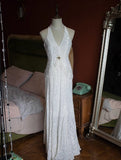 Niulatu Mermaid V-neck Velvet Chiffon Prom Dress HZ1103
