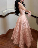 Niulatu A-Line Vintage Butterfly Embroidered Satin Prom Dress Birthday HZ1103