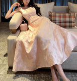Niulatu A-Line Vintage Butterfly Embroidered Satin Prom Dress Birthday HZ1103