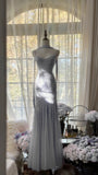 Niulatu Spaghetti StrapsPurple Mermaid Wedding Guest Dresses Beaded Tulle Chiffon Long Prom Dresses HZ1026