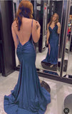 Niulatu Purple Mermaid Gown ??Glitter Satin Backless Prom Dress with Slits for Formal Events &Quinceanera HZ1103