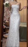 Niulatu Elegant Spaghetti Strap Mermaid Long Prom Dress Simple Wedding Party Dress HZ1103
