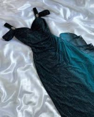 Niulatu Party Dresses Under $160??Elegant Purple Glitter Ruffled Chiffon Prom Dresses HZ1026