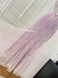 Niulatu Sweet Lace Applique Spaghetti Strap Mermaid Sleeveless Long Birthday Prom Dress Adult Ceremony Graduation Prom Dress HZ1103