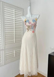 Niulatu Sweet Lace Applique Spaghetti Strap Mermaid Sleeveless Long Birthday Prom Dress Adult Ceremony Graduation Prom Dress HZ1103