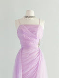 Niulatu Pink Spaghetti Strap Tulle Short Prom Dress Homecoming Dress HZ1103