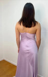 Niulatu Lilac Dresses Gowns Evening Dresses Spaghetti Straps Long Prom Dress Satin Formal Party Dress HZ1103
