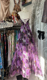 Niulatu Printed A-Line Temperament Sweetheart Neck Backless Party Dress Strapless Birthday HZ1103