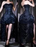 Niulatu Personality Lace A-Line Strapless Prom Dress Birthday HZ1103