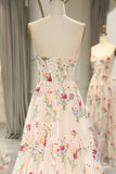 Niulatu 16 ?? Strapless A-line Floral Prom Dress &Wedding Dress- ?? Gorgeous Embroidery Applique & Tulle Evening for Birthday, Graduation HZ1103