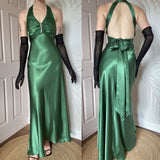 Niulatu Forest Green Backless Ball Gown - Glam Sparkling Beads & Satin for Prom,?? Galas& Parties** HZ1103