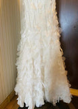 Niulatu Retro Glam Mermaid Gown ¨C Sparkling ??Beaded,Sequins White Chiffon Prom Dress for Formal Events & HZ1103