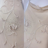 Niulatu Fairytale White Chiffon Short Prom Dress Vintage Applique Beading Party Dresses HZ1103