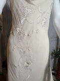Niulatu Fairytale White Chiffon Short Prom Dress Vintage Applique Beading Party Dresses HZ1103