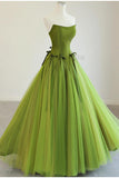 Niulatu ??Fairytale Tulle Ball Dress for Wedding & Birthday - Strapless A-line Evening Dress HZ1103