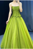 Niulatu ??Fairytale Tulle Ball Dress for Wedding & Birthday - Strapless A-line Evening Dress HZ1103