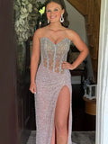 Niulatu Sequins Mermaid Prom Dress With Beading HZ1103