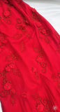 Niulatu Fairytale Red Chiffon Prom Dress for Party&Birthday Glitter Beaded Applique Evening Gown HZ1103