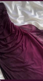 Niulatu Grape One Shoulder Shiny Chiffon Sheath Elegant Party Dress with Ruffles HZ1103