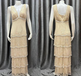 Niulatu Pearl White V-neck Chiffon Beaded Evening Dresses Simple Wedding Guest Dresses with Embroidered Appliques HZ1103