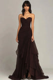 Niulatu Mermaid Dark Green Sweetheart Tulle Long Prom Dresses Formal Evening Dresses with Rufflest HZ1103