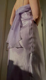 Niulatu Lilac Spaghetti Straps Sheath Ball Dress Vintage Satin Evening Dress HZ1103