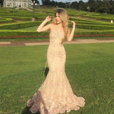Niulatu Sweetheart Neck Mermaid Lace Appliques Formal Evening Dresses Long Prom Dresses HZ1103
