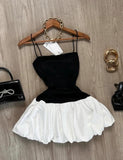 Niulatu Hepburn style black strapless Party Dresses Sweet Short Homecoming Dress HZ1103