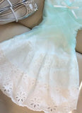Niulatu Blue Tulle Unique Lace Strap Short Party Dresses Homecoming Dress HZ1103