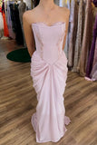 Niulatu Strapless Chiffon Mermaid Long Evening Dress HZ1103