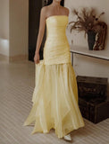 Niulatu Off Shoulder Strapless Mermaid Long Evening Dress Gorgeous Party Dress HZ1103