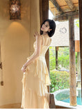 Niulatu Spaghetti Straps 16th Birthday Outfits Chiffon A-Line Short Prom Dresses Sweet Homecoming Dress HZ1103