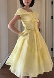 Niulatu Yellow A-Line Fashion Dress HZ1103