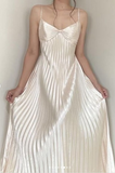 Niulatu Champagne Spaghetti Straps Guest Dresses Sheath Pleated Chiffon Fashion Prom Dress with Backless HZ1103