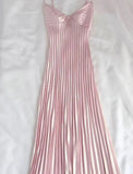 Niulatu Champagne Spaghetti Straps Guest Dresses Sheath Pleated Chiffon Fashion Prom Dress with Backless HZ1103