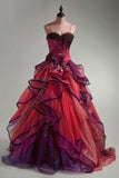 Niulatu Ombre Spaghetti Straps A-Line Layered Tulle Long Prom Dresses Formal Evening Gowns HZ1103