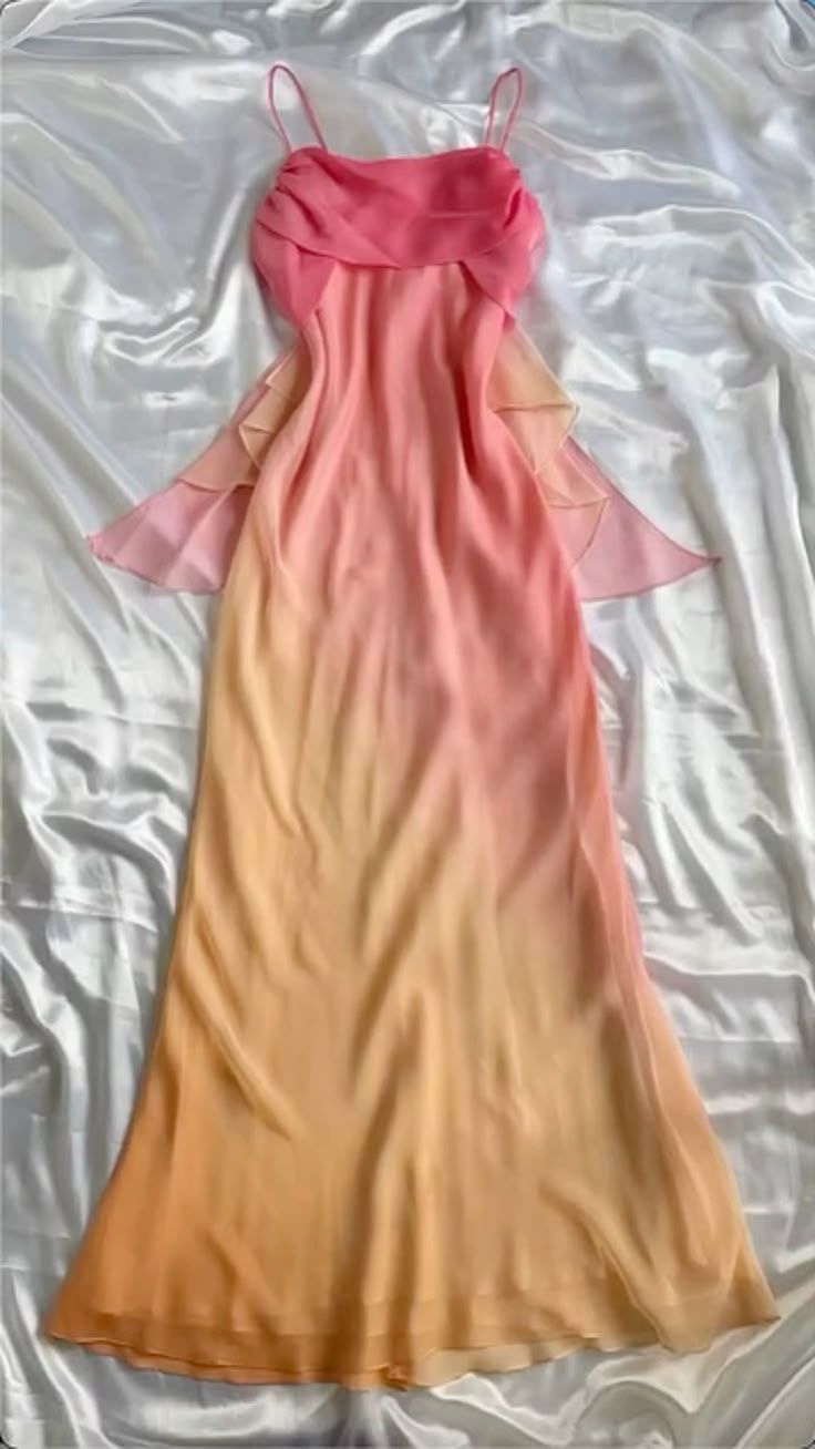 Niulatu Pink Sheath Spaghetti Straps Fairytale Chiffon Long Prom Dresses Vintage Party Dress HZ1103