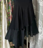 Niulatu Black V-neck Chiffon Short Prom Dresses Simple Party Dresses HZ1103