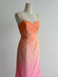 Niulatu Gradient Orange Pink Spaghetti Straps A-Line Chiffon Prom Dresses Y2K Evening Gowns HZ1103