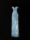 Niulatu Tiffany Blue Off Shoulder Sheath Sequin Long Prom Dresses Formal Evening Gowns HZ1103